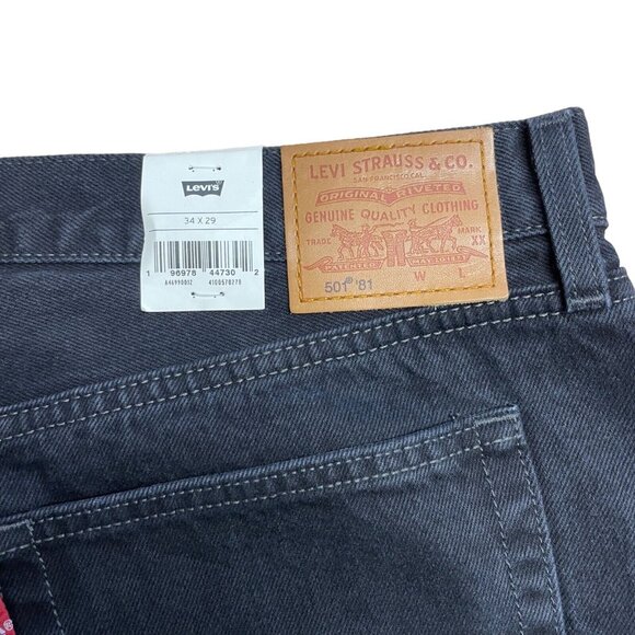 LEVI'S JEANS 501 HIGH RISE MOM JEANS 80'S STYLE SIZE 34 X 29 100% COTTON TAPERED - Picture 6 of 16